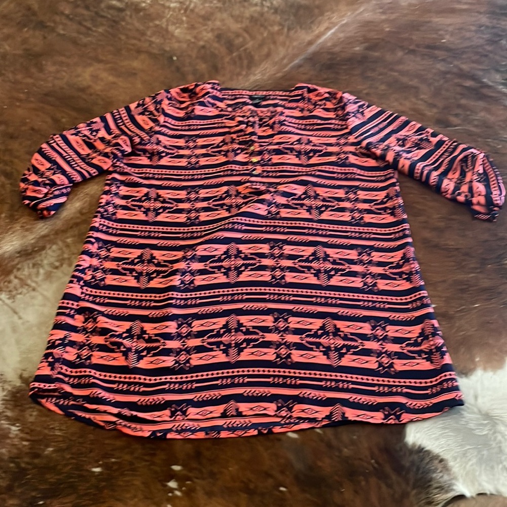 Rue 21 coral & navy dress - adult XL